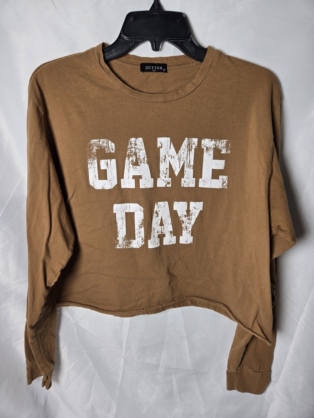 Zutter Brown 'Game Day' Long Sleeve Tee